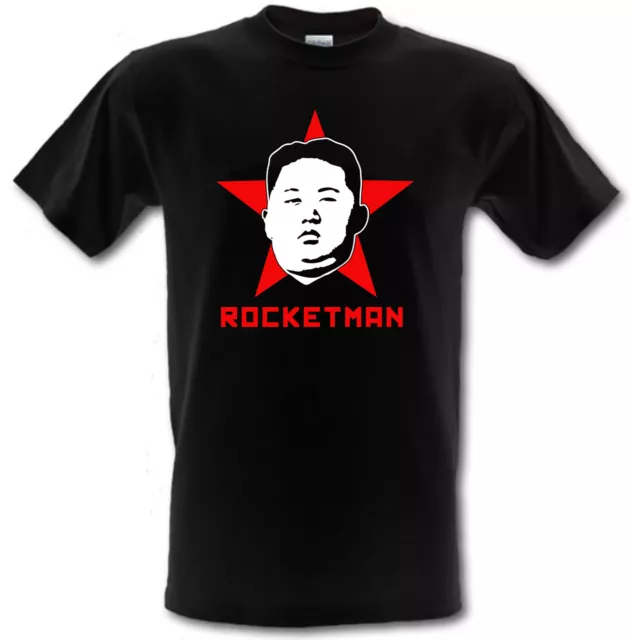 T-shirt KIM JONG UN ROCKETMAN Corea del Nord Supreme Leader cotone pesante S- XXL