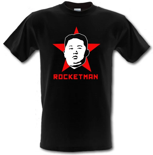 T-shirt KIM JONG UN ROCKETMAN Corea del Nord Supreme Leader cotone pesante S- XXL