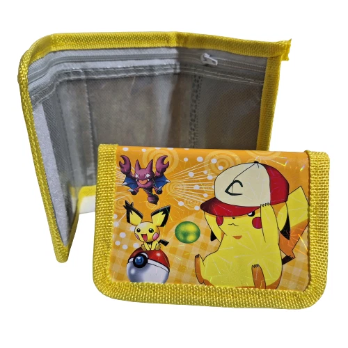 Kids Wallet Pokémon Pikachu Yellow 2 - Trifold