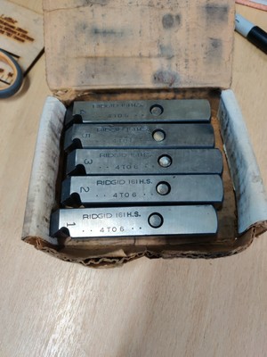 Ridgid 161 Die Set Tubo orientato infila ago 5 x muore NUOVO 