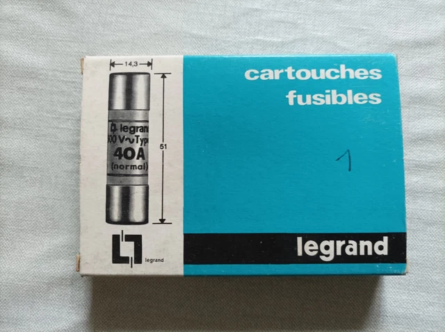 Boite de 10 Fusibles 6A - 14,3 X 51 mm Legrand : 10 142 32 30a - neuve - 440 V