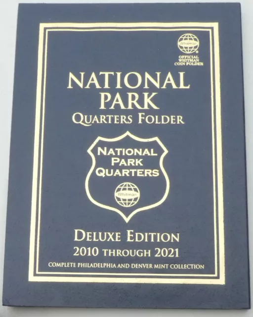 Whitman Folder / Sammelalbum USA National Park Quarter 2010-2021 P+D Deluxe Ed.