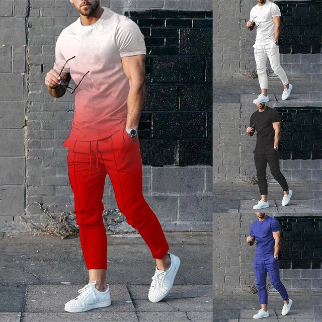 Tuta da allenamento uomo 2 pezzi outfit tuta felpa tempo libero tute da jogging