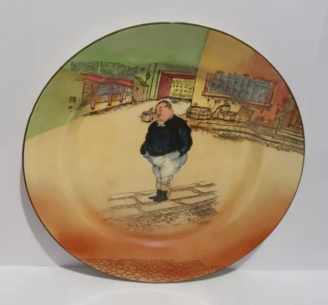 Royal Doulton Series Ware  " Dickens Ware - The Fat Boy " Display / Dinner Plate