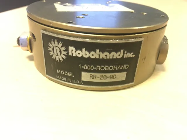 Robohand RR-26-90 Pnuematic Rotary Actuators RR26, 1-800-ROBOHAND, RR2690