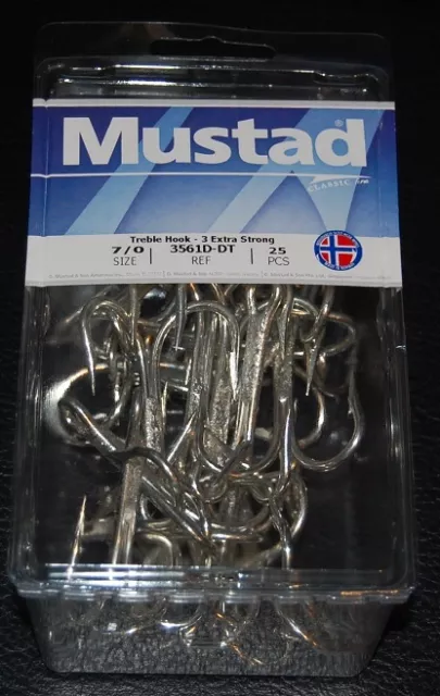 MUSTAD 3561D-DT CLASSIC Treble Hook 3X Extra Strong-Pick Hook Size And  Package $10.95 - PicClick