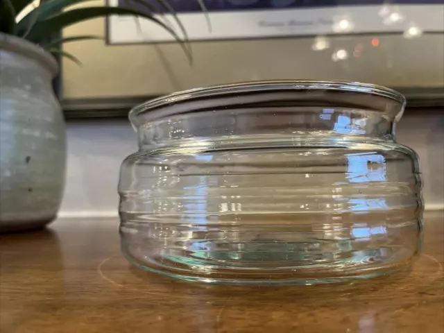 Vintage Clear Glass Fish Bowl Small