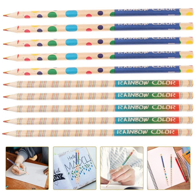 10 lápices de colores, lápices de graffiti, lápices de colores, lápices de madera para