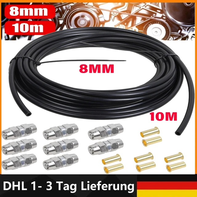 8mm 10 Meter Kraftstoffleitung Nylon Polyamidrohr Benzinleitung Reparatur Set DE 8mm 10 Meter Kraftstoffleitung Nylon Polyamidrohr Benzinleitung Reparatur Set DE
