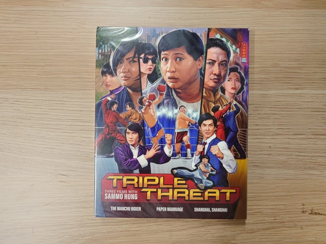 Triple Threat: Three Films With Sammo Hung [New Blu-ray] Limited Edition – Eureka Classics (Maggie Cheung, Yuen Biao)