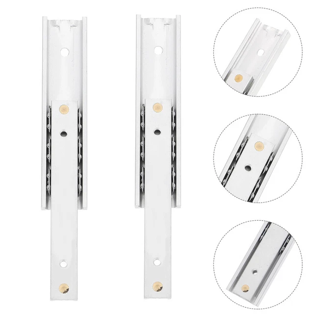 2 pz guide cassetti con estrattore completo acciaio guida scorrevole
