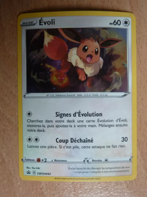 carte Pokémon SWSH065 Evoli V 190 PV - HOLO Promo NEUF FR