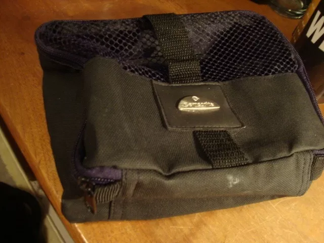 Samsonite Classic Black Mesh Travel Kit or Cosmetic Bag