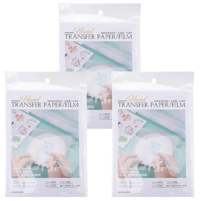 Film Stabilisateur Soluble à L'eau Pour Broderie - 1m X 1m, Invisible, Fourniture Couture