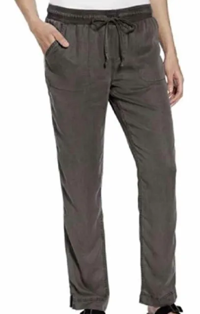 Calvin Klein Jeans Women’s Soft Pull On Pants Size Large Phantom Gray Lyocell