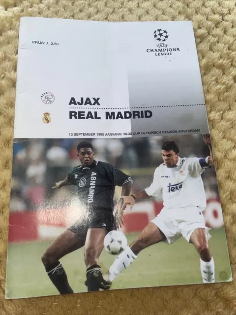 UEFA Champions League 95/6 Ajax Amsterdam v Real Madrid, Netherlands / Spain