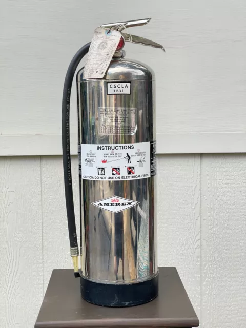 Amerex 2.5 Gallon Water Refillable Fire Extinguisher Class 2-A Model 240- Works!