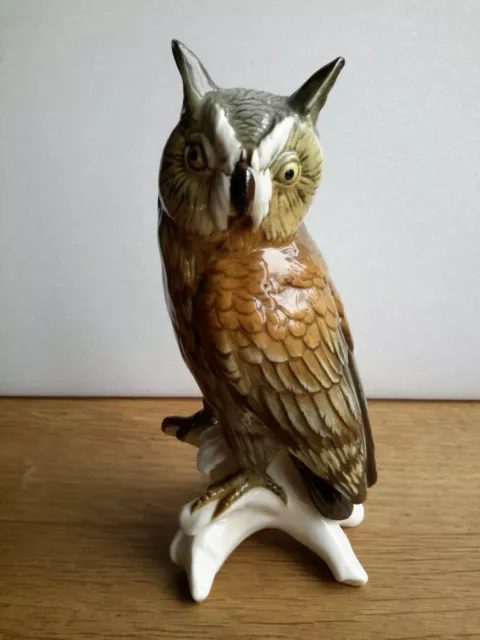 ENS Porzellanfigur Eule Waldohreule Vogel