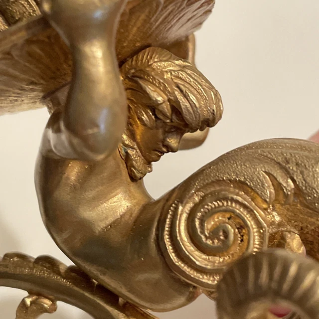 Ancien Bougeoir En Bronze (la Paire) - Vintage, Décoration Ancienne