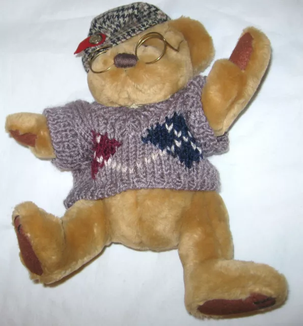 Sherwood Plush Pickford Bear Brass Button Teddy Collection Usa Gd