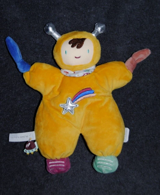 Doudou Astronaute Safran COROLLE 2021 Fusée Etoile Hochet Poupée Lutin 25cm Neuf