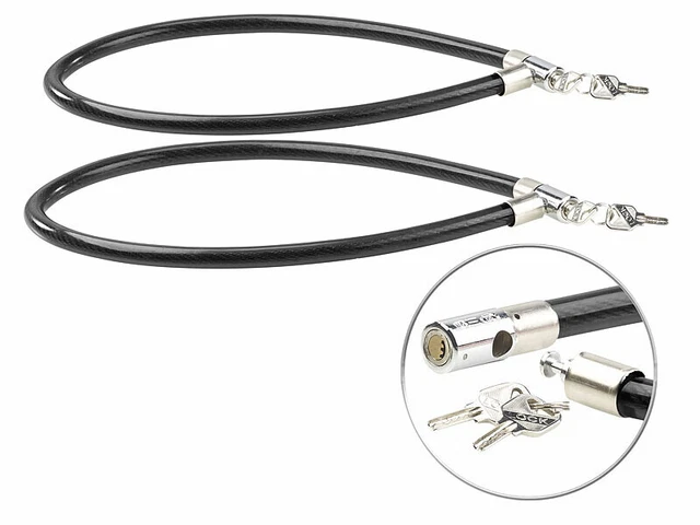 2 antivols avec chaîne en acier de 1 m de long et de 18 mm de diamètre - Pearl