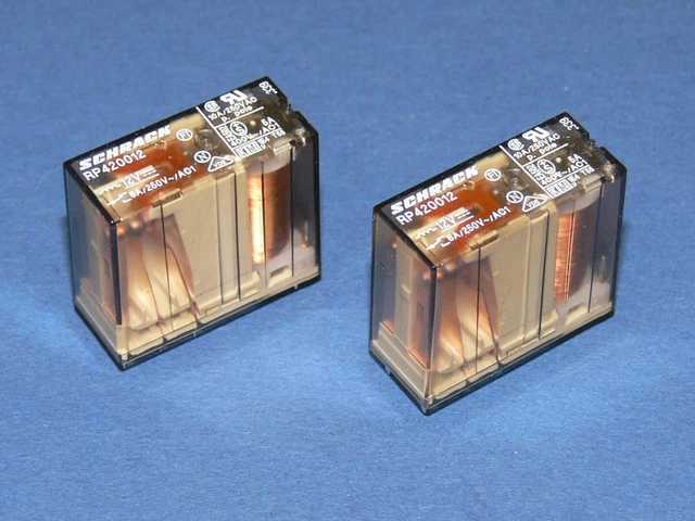 3 pezzi Bundle relè n.279 Schrack RT9H0001WG 12VDC V 1 scambiatore 10Amp