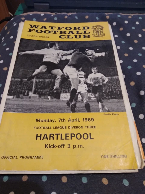 Watford v Hartlepool  1968/69
