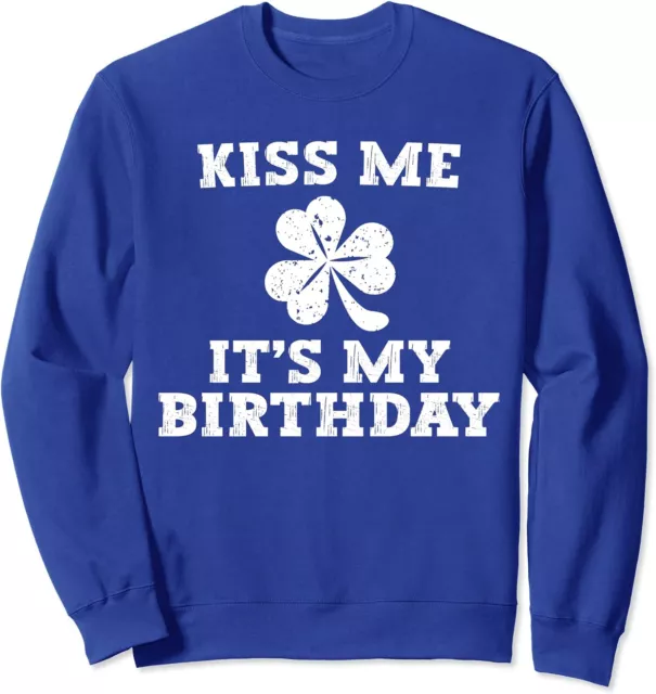 Kiss Me It's My Birthday Funny St Patricks Day Gift Unisex Hooded Sweatshirt