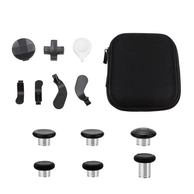 Metalen Thumbsticks Voor Xbox Elite Controller Serie 2 Accessoires Reserve Magneettoets Kit Met 6 Metalen Plating Joysticks 4 Paddles 2 D Pads En 1 Instelgereedschap