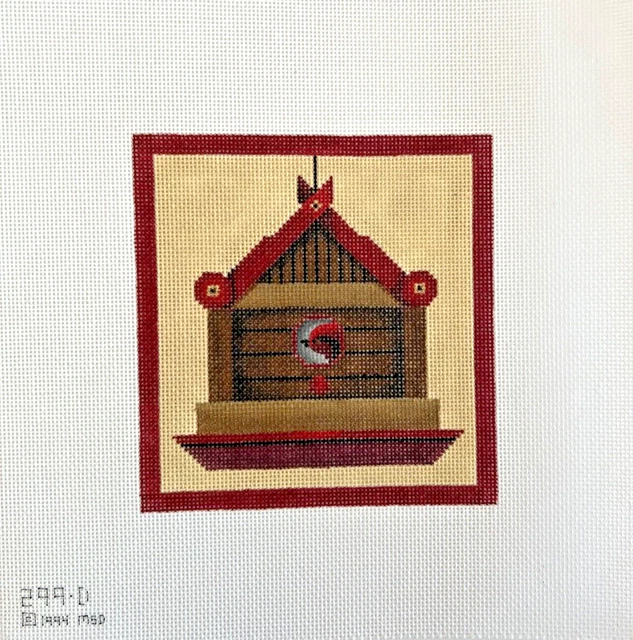 Bird House 1994 299D-MELISSA SHIRLEY MSD-Hand Painted Needlepoint Canvas