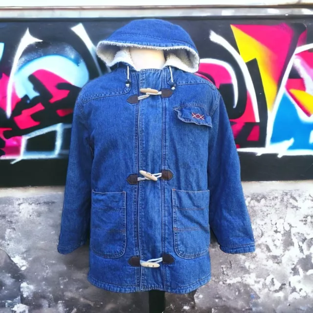 Pop 84 Sherpa jeans con cappuccio denim vintage 80S taglia 42(veste M comoda/L)