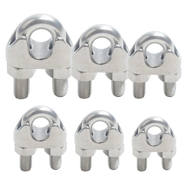 Sécurisez les extrémités de votre corde avec la pince à câble en acier inox