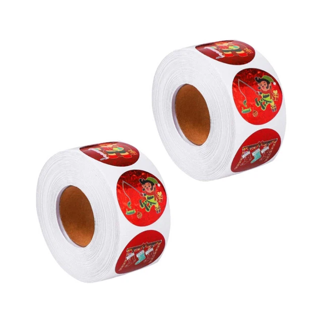 2 rollen von Weihnachten Dichtung Aufkleber Umschlag Abdichtung Label