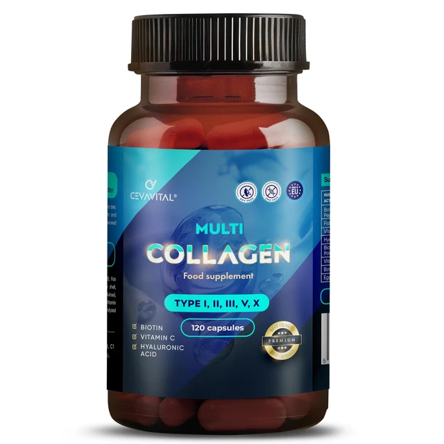 Multi-Collagen Capsules - 2 Pack Deal (Collagen Types I, II, III, V & X