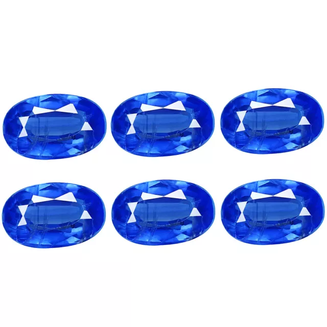 2.26 Ct VVS [6 Pcs Lot] Attractive Oval 5 x 3 MM Royal Blue 100% Natural Kyanite