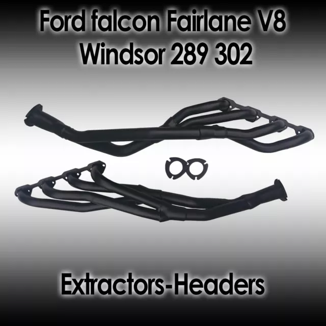 Headers for Ford Falcon (XR XT XW WY) Fairlane (ZA ZB ZC ZD)V8 Windsor 289/302ci