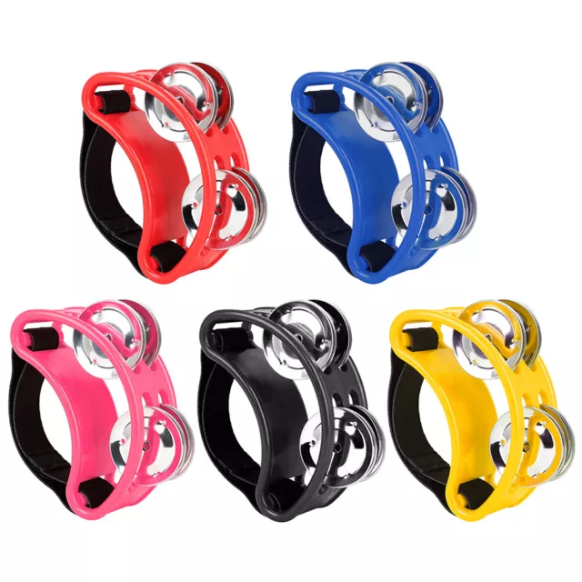 Double Row Drum Jingle Hand Foot Tambourine Percussion Instrument Accessories
