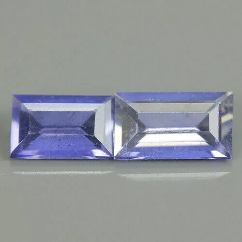 ★★ RARE !! 2 JOLIE IOLITE VIOLETTE : 0,74 CARAT  ★★ p63.161