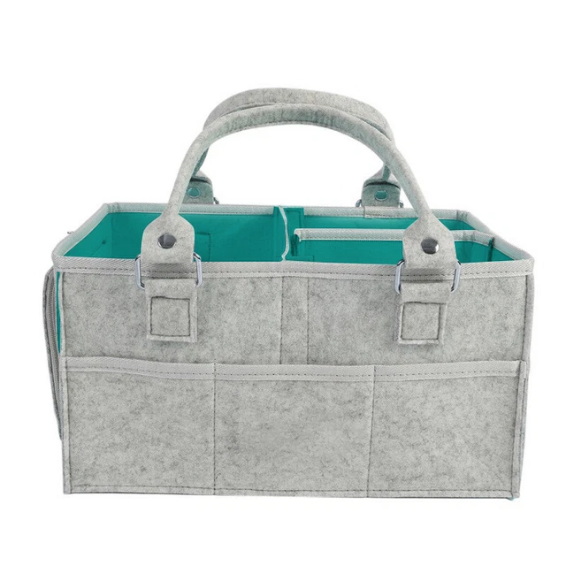 Felt Baby Diaper Caddy Organizer Bag Basket Nursery Storage Bin Container Gift 3