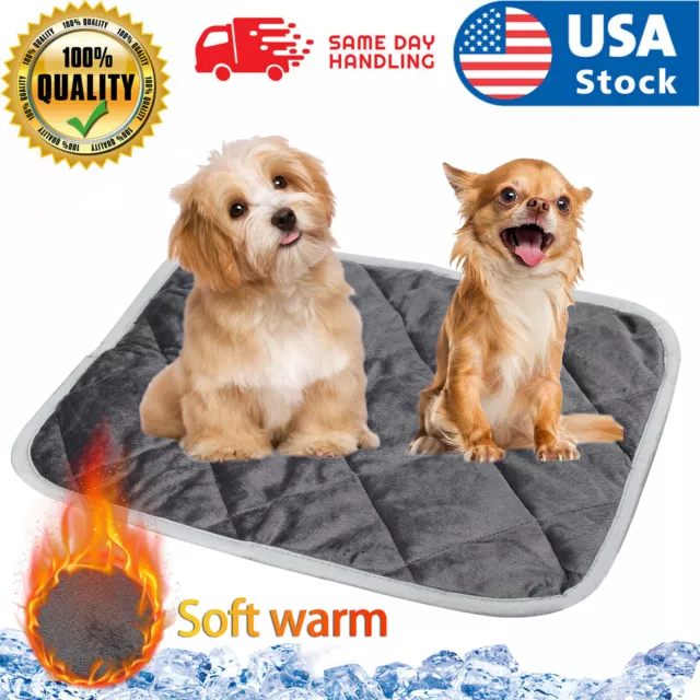 PET Thermal Mat - Grey Self Warming Heating Hot Pad for Pets For Cat and Dog Bed