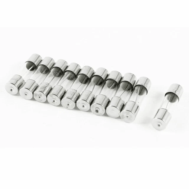 10pcs Coup Rapide Type Tube En Verre Mèches 5x20mm 250V
