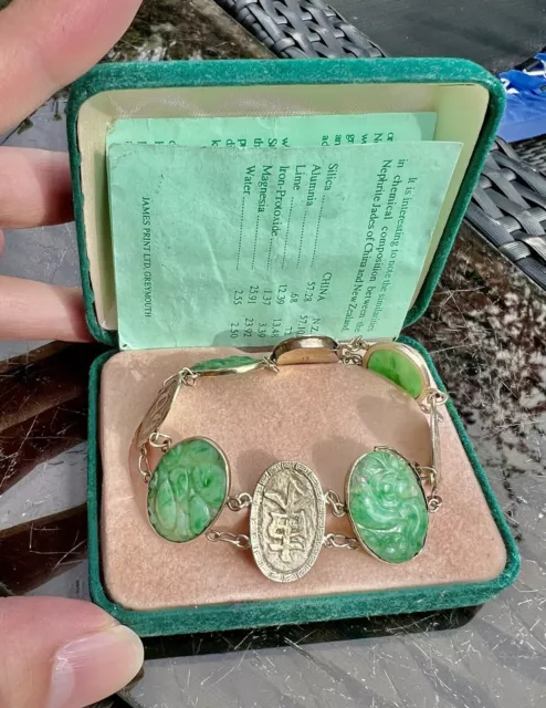 Very rare Early 20th century Chinese Jadeite Bracelet