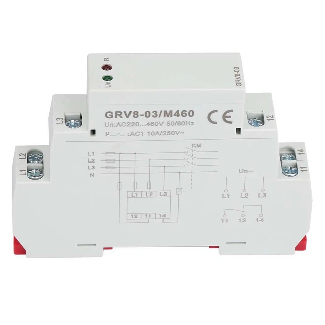 GRV8-03 THREE PHASE Voltage Monitoring Phase Failure Protection Relay ...
