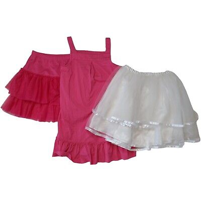 Hanna Andersson Girls Skirts Dress Bundle Size 140 (10) 3 piece Pink and White
