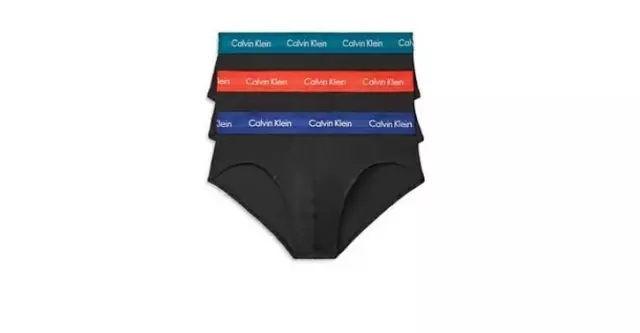 New Mens Calvin Klein 3 Pack Stretch Briefs Underwear Classic Fit M 32-34