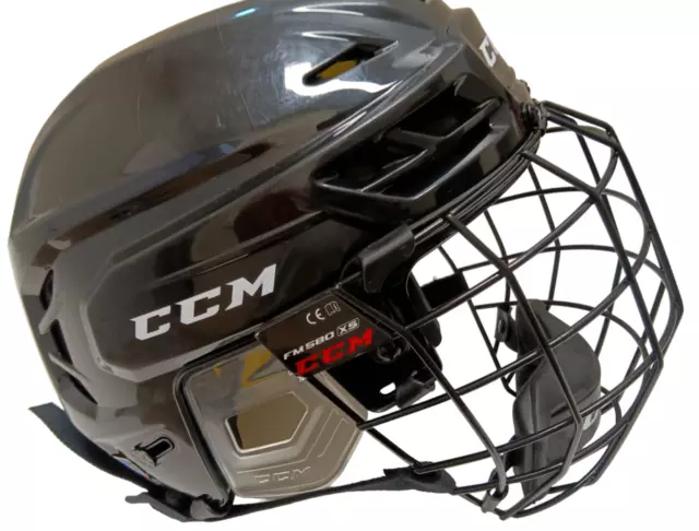 CCM Tacks 210 Ice Hockey Helmet Combo Black Size XS with FM580 XS Face mask