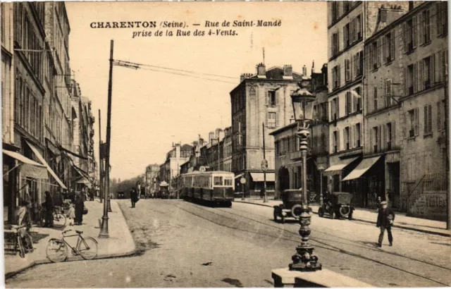 CPA AK Charenton Rue de Saint-Mande take from Rue FRANCE (1282192)