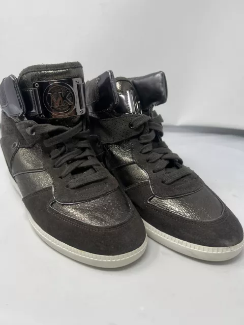 Michael Kors Nikko Wedge High Top Sneakers 8.5 9.5