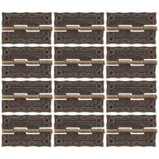 10 Cerniere Plastiche Pieghevoli 1.9x1.9cm Per Mobili E Finestre - Nero - Foto 10